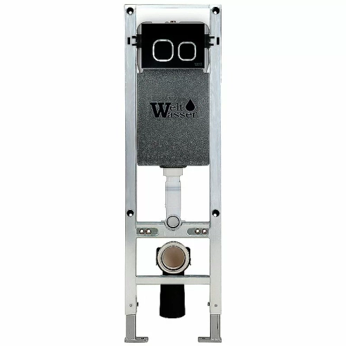 Инсталляция для унитаза WeltWasser WW AMBERG 350 ST BL с черной кнопкой