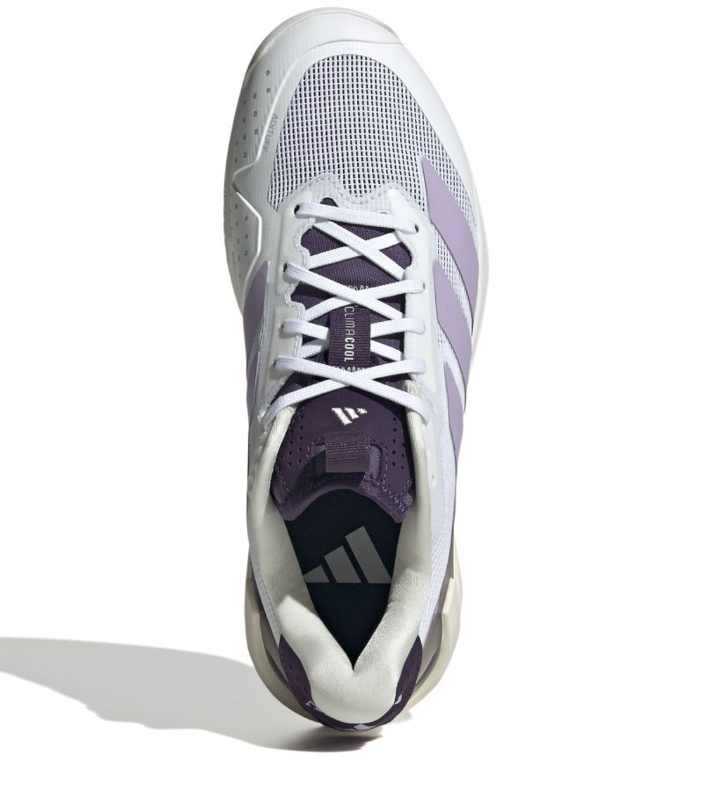 Женские теннисные кроссовки Adidas Adizero Ubersonic 5 W - cloud white/powder plum/aurora plum