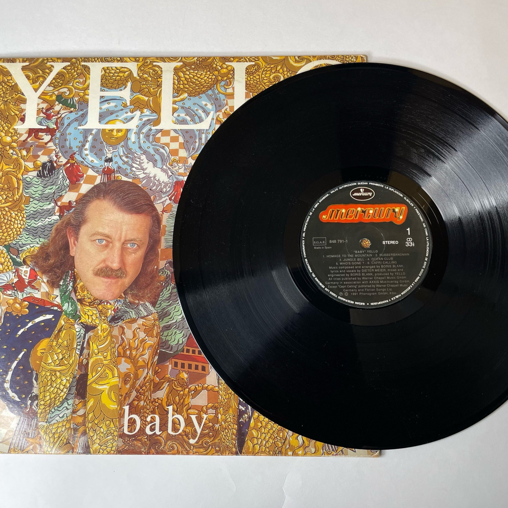 Винтажная виниловая пластинка LP Yello Baby (Испания 1991)