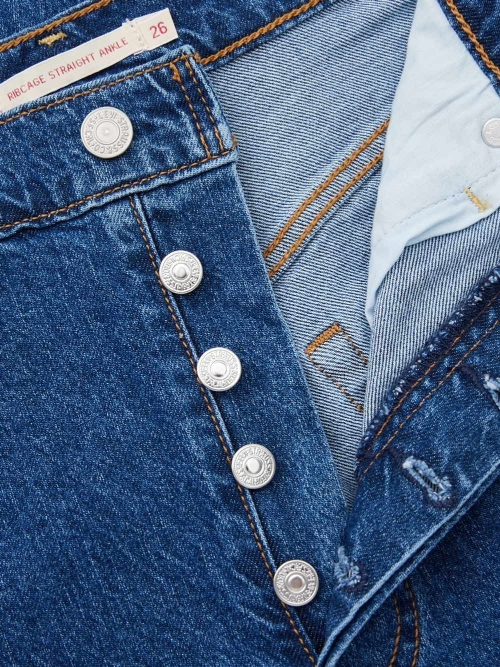 Женские прямые джинсы с завышенной талией Levi's Ribcage Straight Ankle 72693-0200