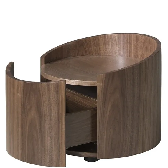 Прикроватная тумбочка с ящиком Angel Cerda 7130 из ореха