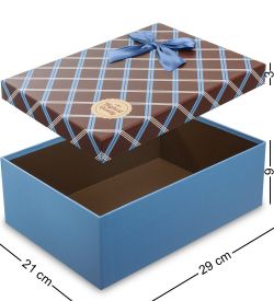 WF-71/3-A Коробка «Прямоугольник» цв.голубой