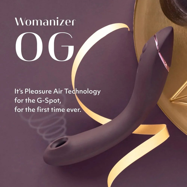 Стимулятор G-точки Womanizer OG c технологией Pleasure Air и вибрацией фиолетовый