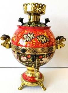 Самовар электрический трехлитровый с художественной росписью «Кудрина»