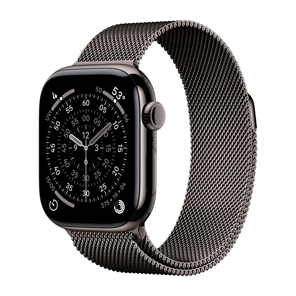 Умные часы Apple Watch Series 11 GPS + Cellular, 42mm, Slate Titanium Case with Slate Milanese Loop