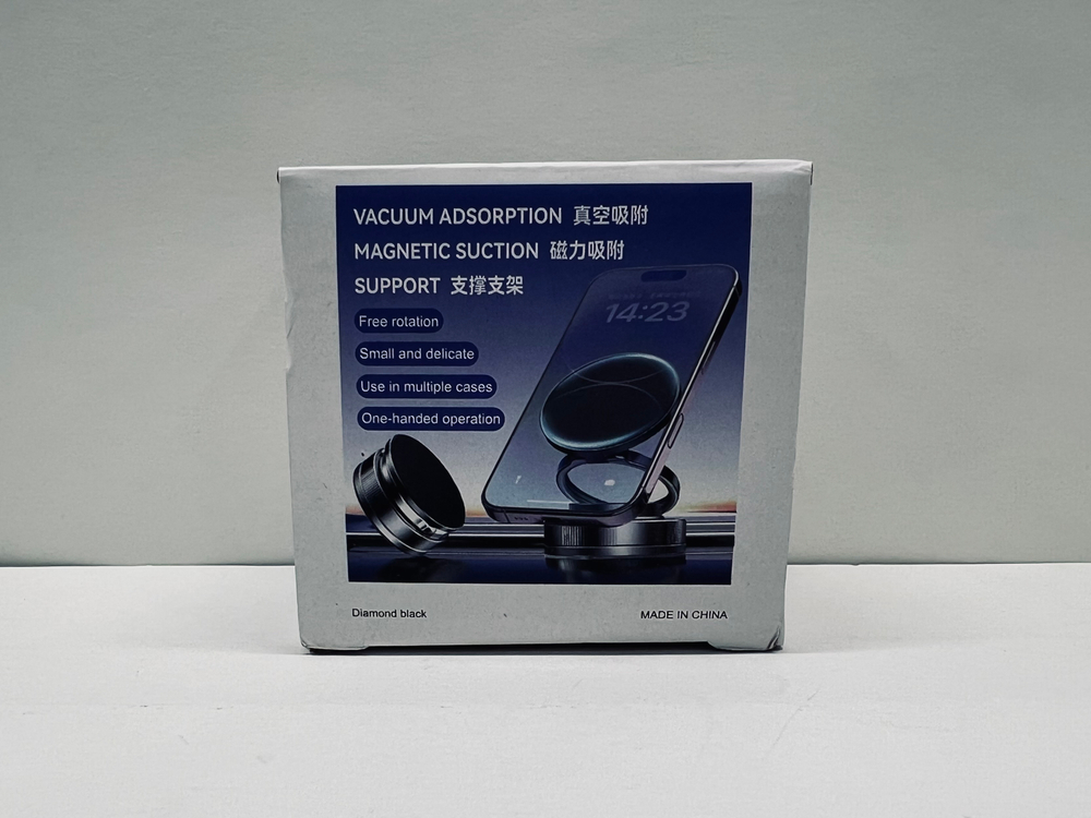 Держатель для телефона автомобильный в машину, стекло или панель, на присоске + магнит, T28A, МагниТО-C (1 шт.)