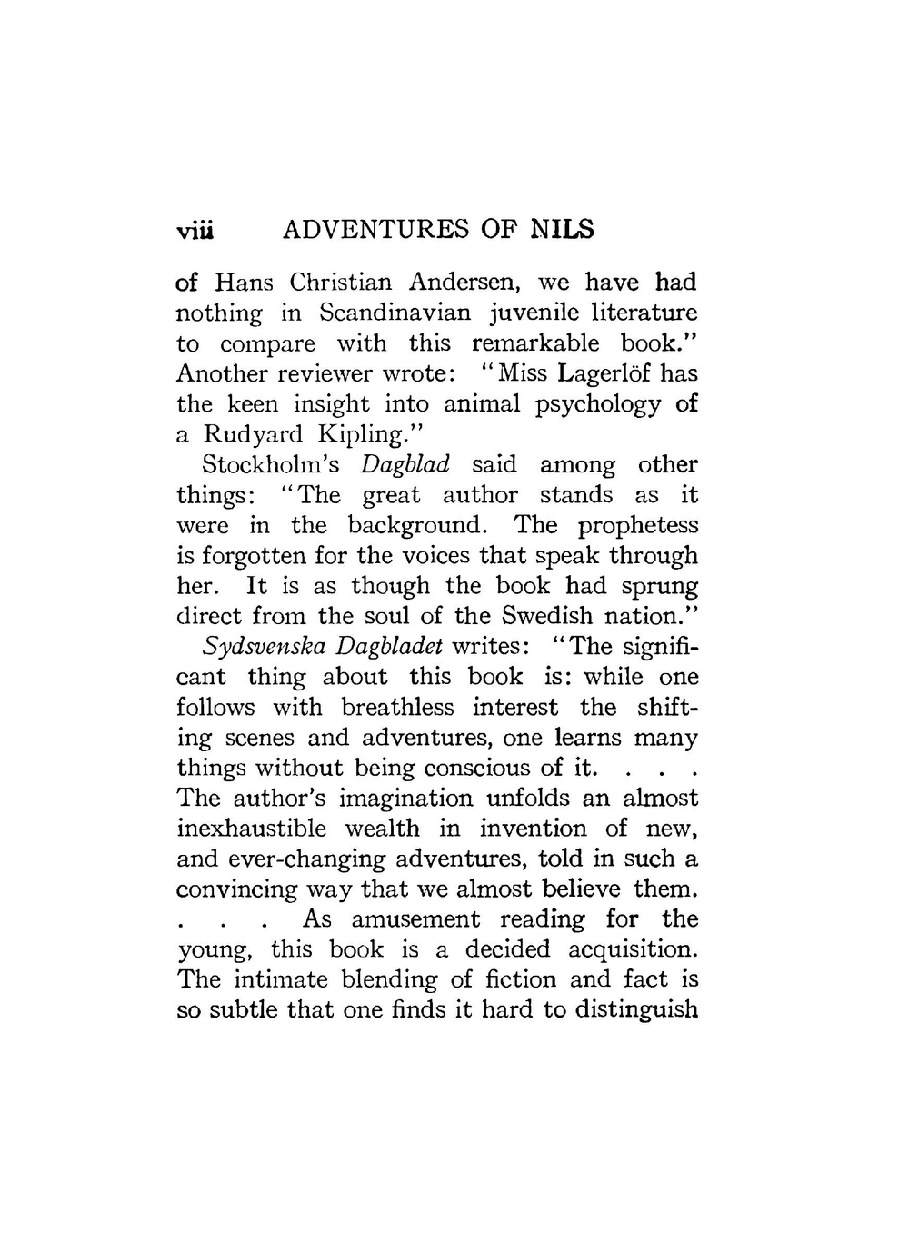 The wonderful adventures of Nils | Selma Lagerlöf
