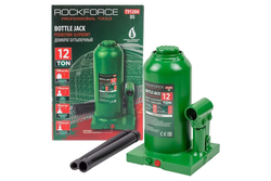 Домкрат гидравлический RF-T91204(DS) бутылочный с клапаном 12т (выс.подъема 217-407мм) ROCKFORCE