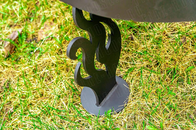 Костровая чаша Fire-House Ажурная Премиум (с зольником), 100 см