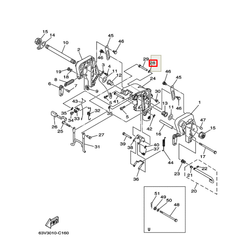Шайба подвески пластик Yamaha 9,9-15(YUELANG)