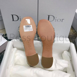 Шлепанцы Диор (Dior) на каблуке