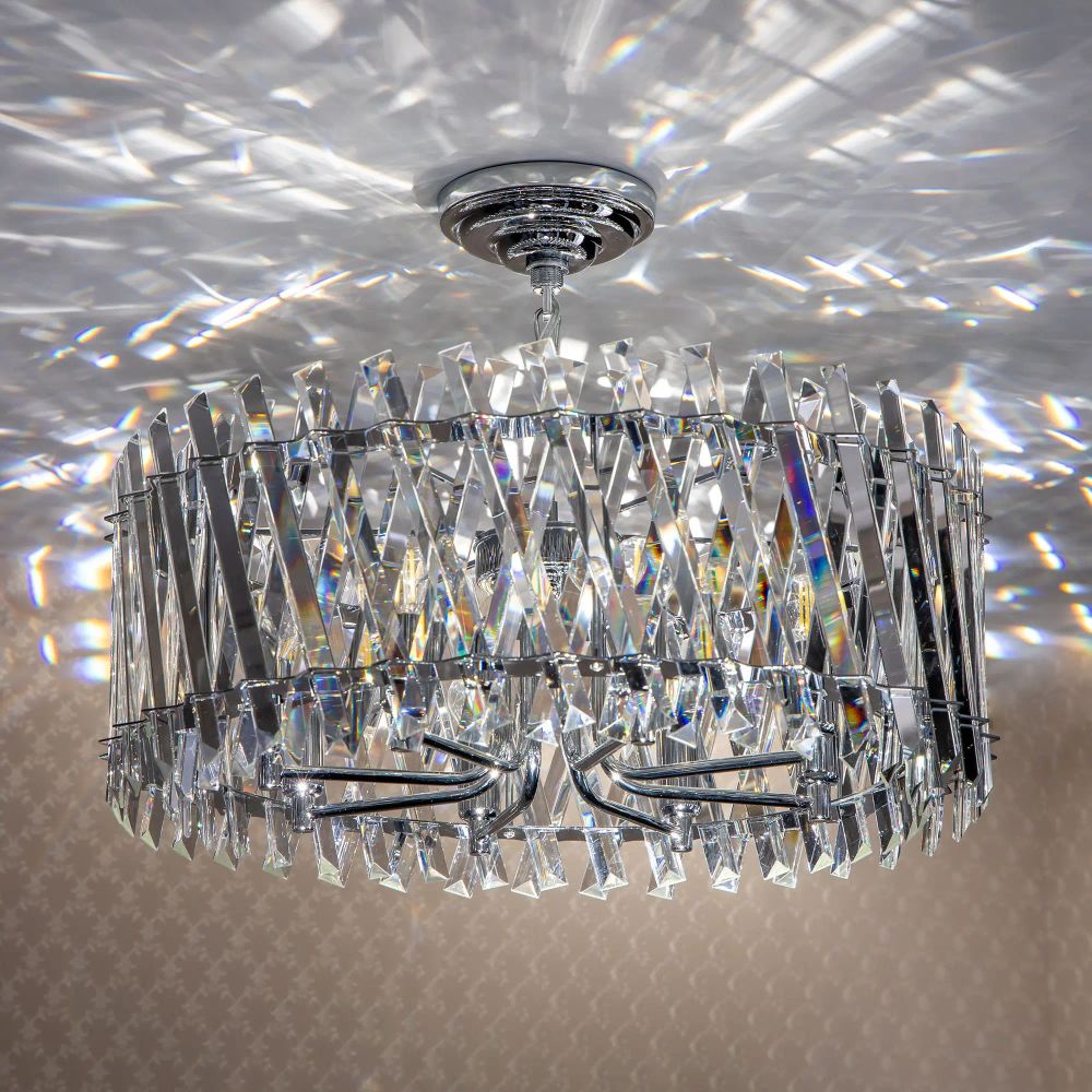 Citilux Ингвар CL334281 Люстра подвесная хрустальная Хром