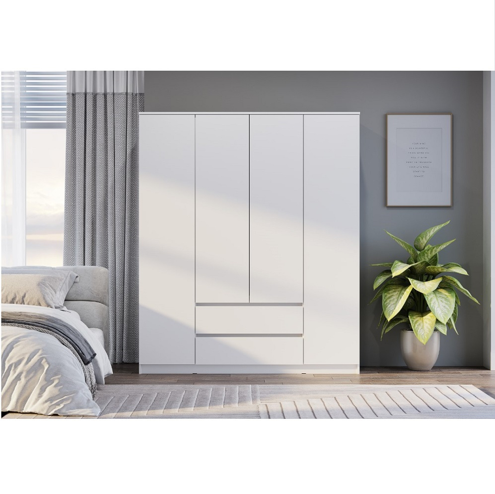 Шкаф для одежды и белья Симпл ШК-13, белый