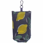 Сумка - шоппер с карабином «ИДЕЯДОМА», принт лимоны, 60*38см/нагрузка до 10кг (инд. пакет истикер)БРЦЕК-00610