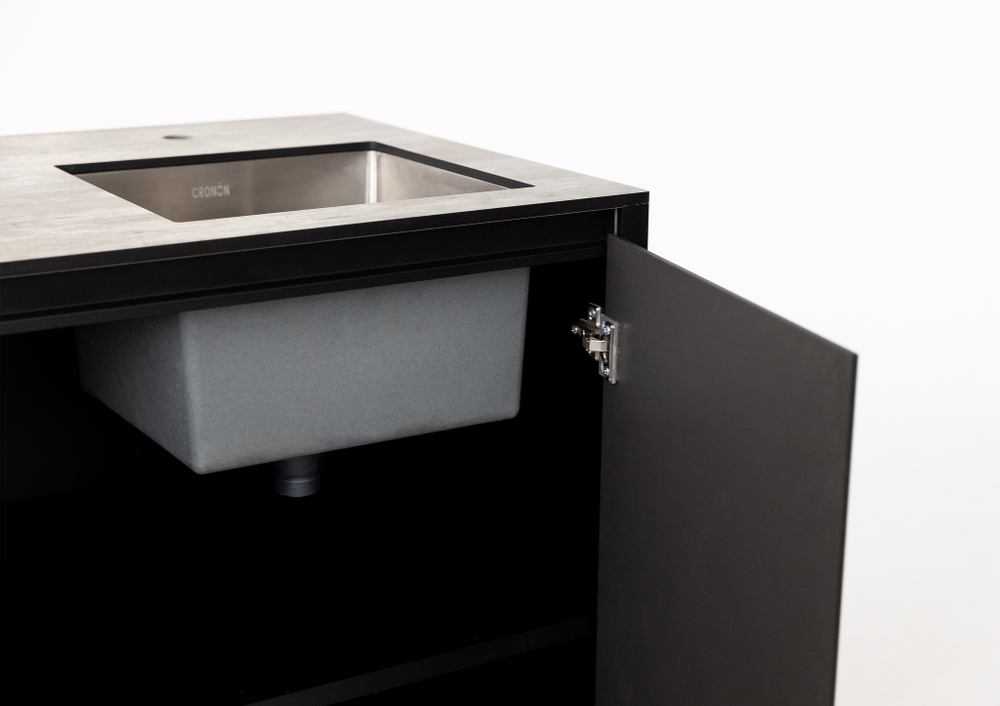 Уличная кухня Lounge C-103SP, 1.9 м, черный/серый каспий