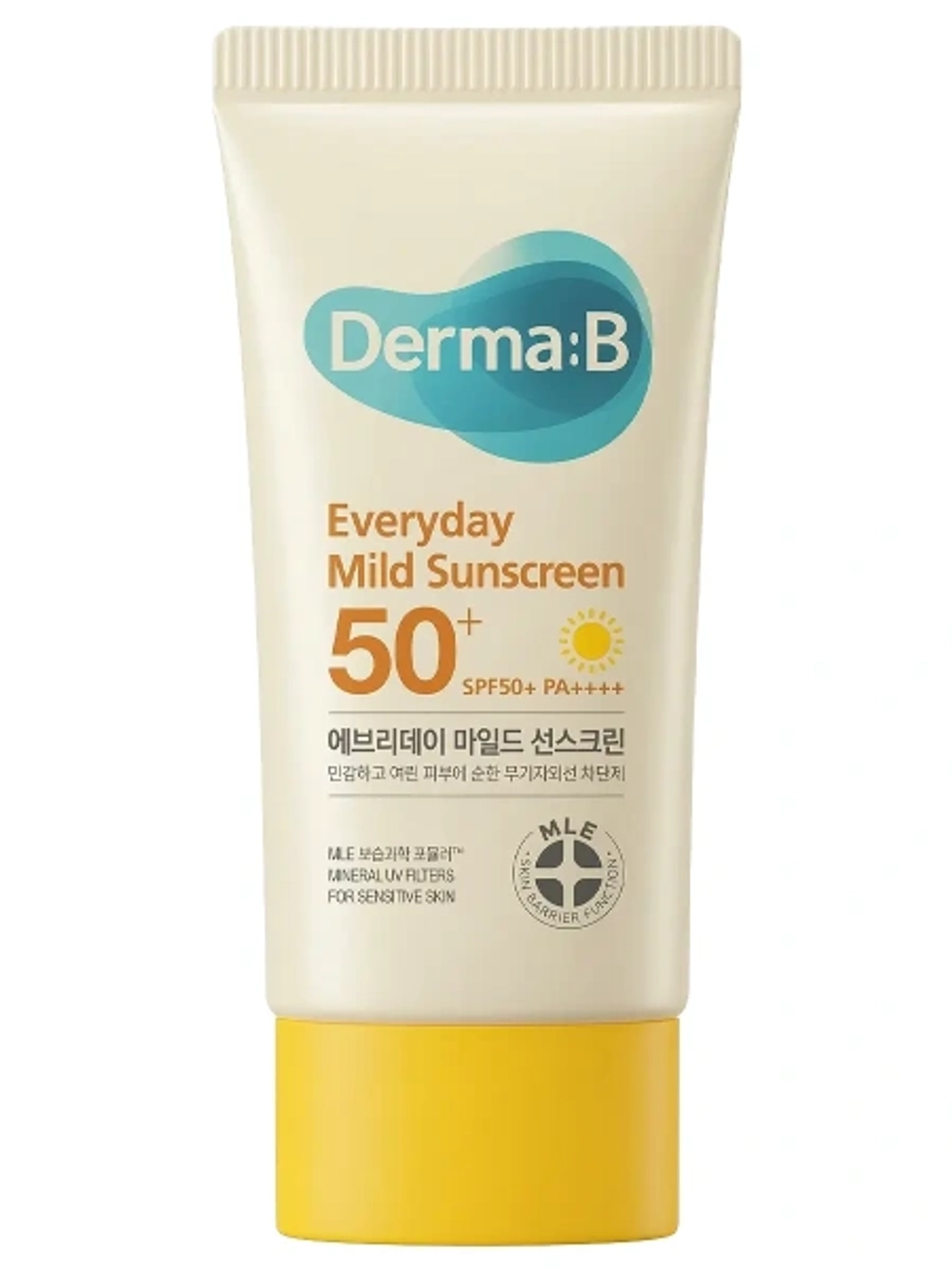Ежедневный нежный солнцезащитный крем Derma:B Everyday Mild Sunscreen SPF50+ PA++++ 50 мл
