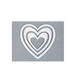 Рамка кондитерская "Сердце", 3 шт силикон P.L. Proff Cuisine