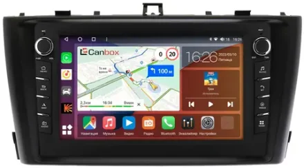 Магнитола для Toyota Avensis 2008-2015 (рамка черная) - Canbox 9170 Android 10, ТОП процессор, CarPlay, 4G SIM-слот