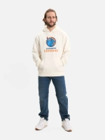 Толстовка с капюшоном молочная с лого ХК "Шанхайские Драконы" (ТМ Atributika&Club)