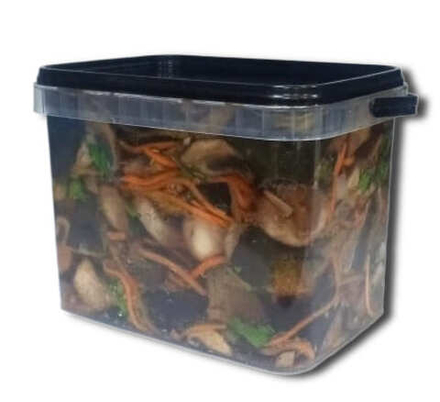 Баклажаны жареные с грибами 900г. Фрэш-салат