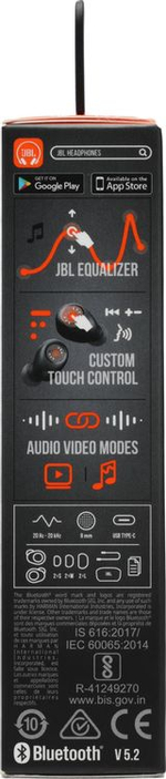Наушники JBL Wave Buds, Bluetooth, внутриканальные, черный [jblwbudsblk]