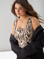 Майка М-040/песочный-акварельзебра