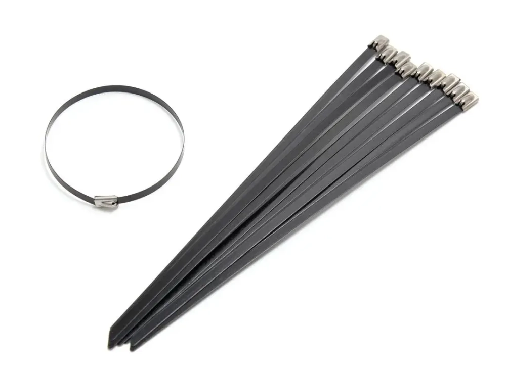 Хомут-стяжка железный 4.6ммx200мм BLACK (10шт)