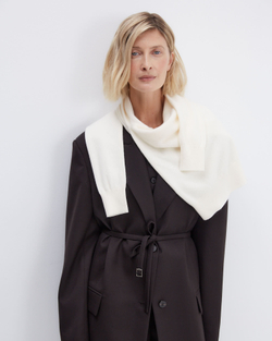 Жакет на пояске из шерсти Гуччи горький шоколад