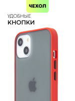 Чехол BROSCORP для Apple iPhone 13 оптом (арт. IP13-ST-TPU-RED-BLACK)