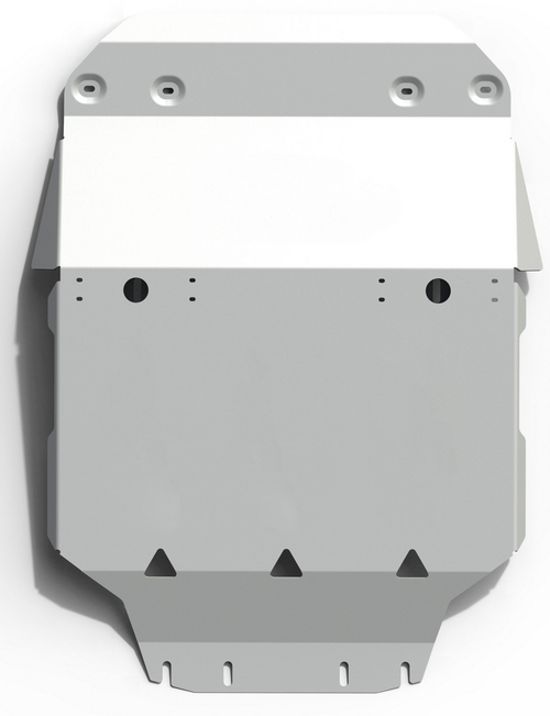 Защита картера Rival для Toyota Tundra II (V - 5.7) 2007-2018, алюминий 4 мм, с крепежом, 333.5747.2