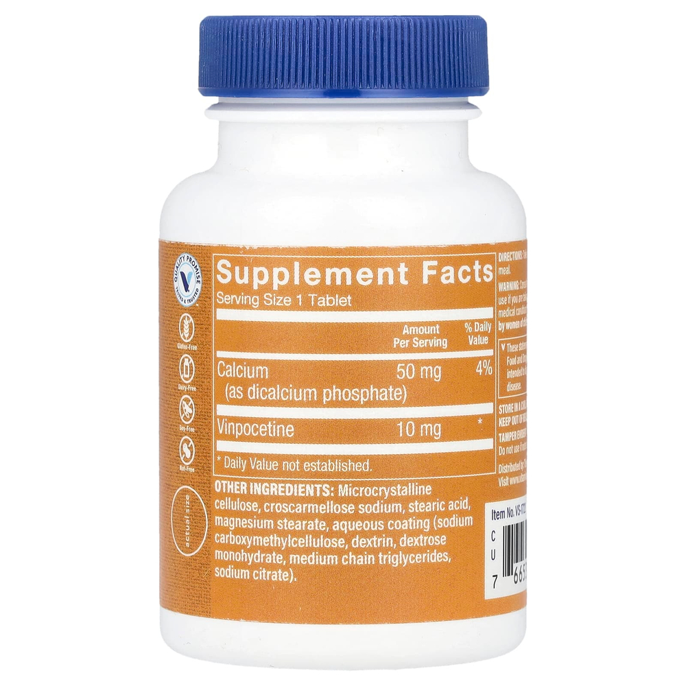 The Vitamin Shoppe, Винпоцетин, 10 мг, 120 таблеток