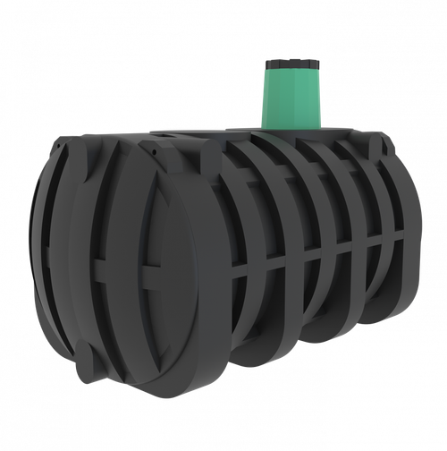 Емкость подземная горизонтальная Мультпласт Подземная емкость 8.5 8500 л. горизонтальная (340x197x260см;260кг;черный) - арт.555434.29