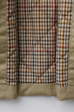 ZARA ТРЕНЧ С ВЕЛЬВЕТОВЫМ ВОРОТНИКОМ, БЕЖЕВЫЙ