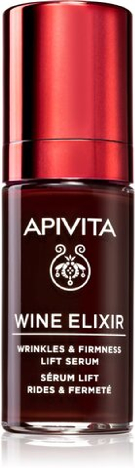 Apivita Wine Elixir Santorini Vine - лифтинг-сыворотка против морщин с укрепляющим эффектом /   30  ml  / GTIN 5201279071615