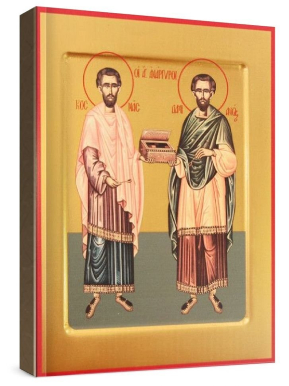 Косьма и Дамиан (рукописная икона)