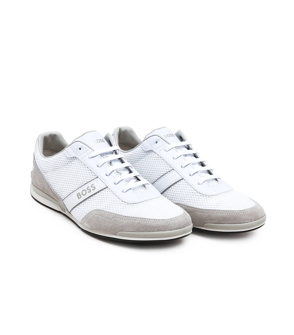 кроссовки saturn_lowp_merb BOSS BLACK - белый(50493233)