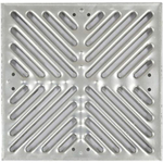 Водоприемная решётка штампованная оцинкованная 300*300