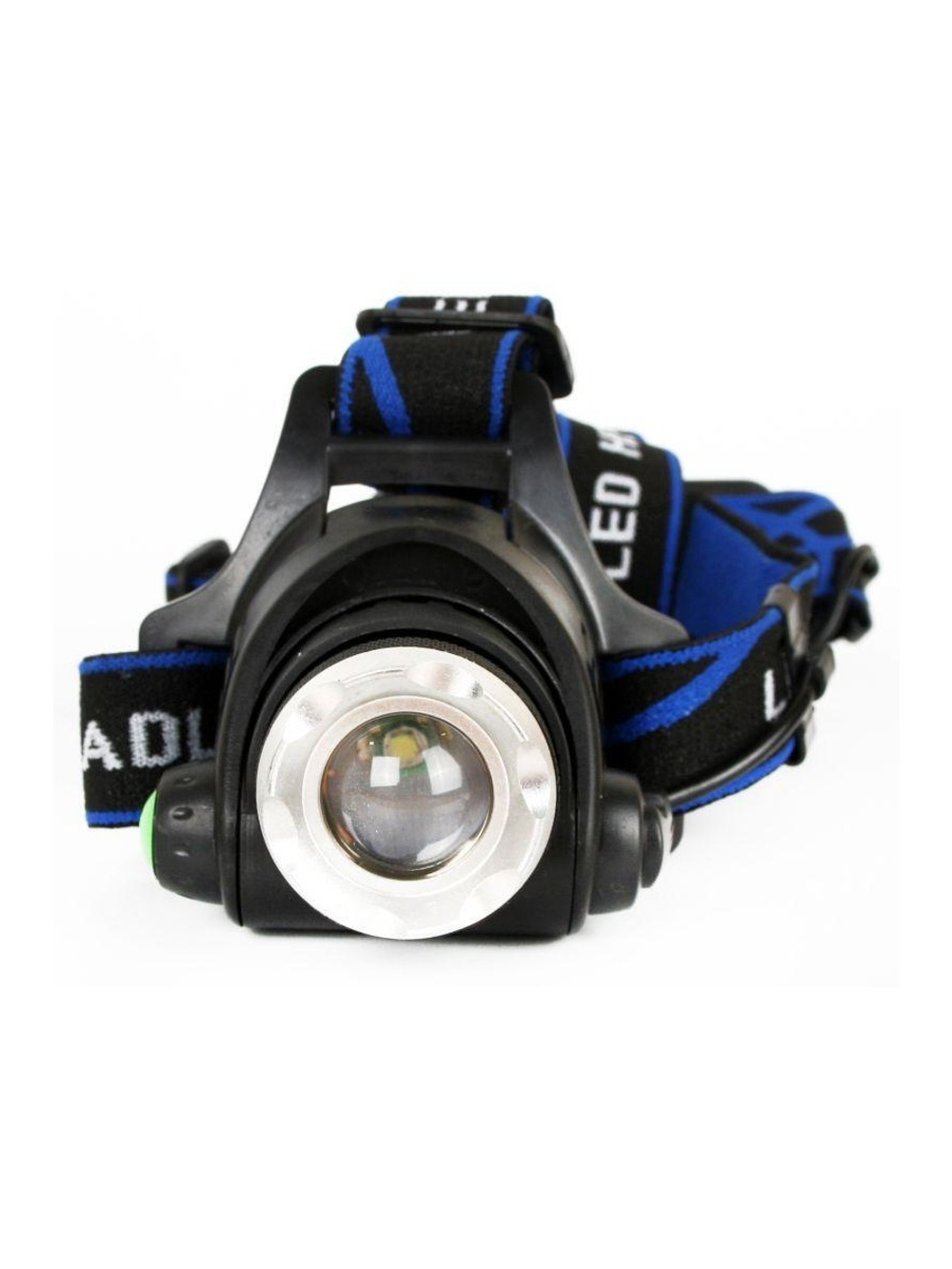 Фонарь аккумуляторный налобный E150 CREE 3Вт фокус 3 режима 220В пластик. черн. (бокс) Ultraflash 12188