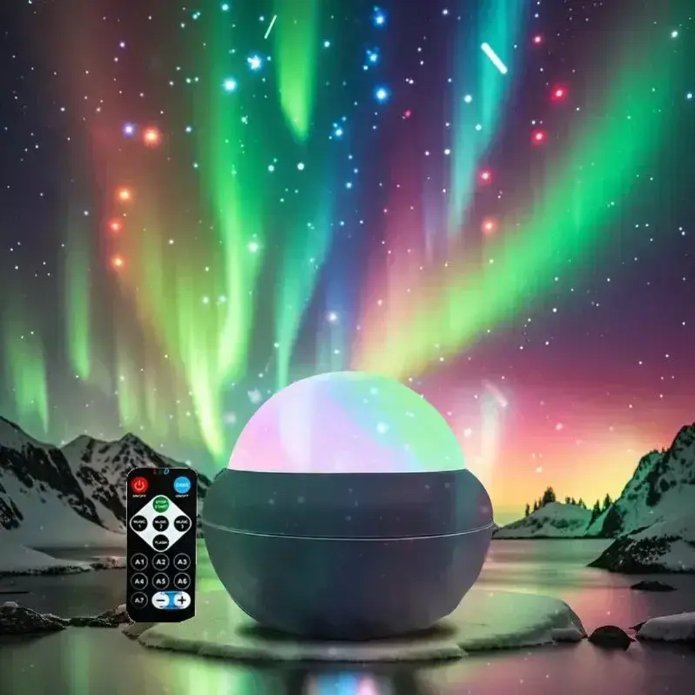 Подходящий для звездной ночи светильник "Маленькое волшебное сияние Северного сияния"