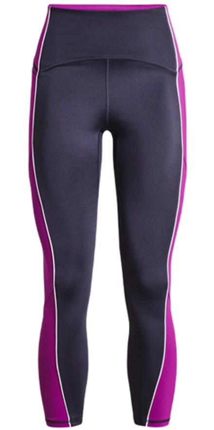 Леггинсы Under Armour Women's UA RUSH No-Slip Waistband Ankle Leggings - tempered steel/strobe