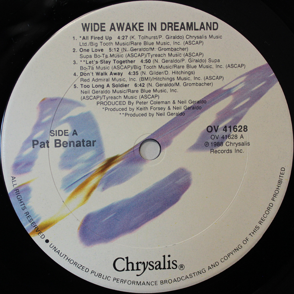 Pat Benatar / Wide Awake In Dreamland (LP)