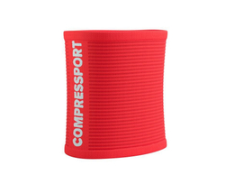 Напульсник теннисный Compressport Sweatbands 3D.Dots - fluo red/white