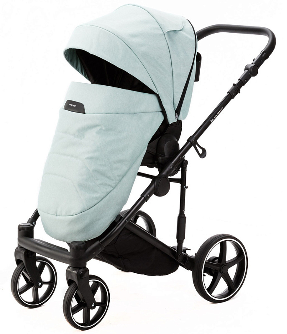 Детская коляска Adamex Zico New 2 в 1 ZN-TK27 TIP (СЕРО-ЗЕЛЕНЫЙ)