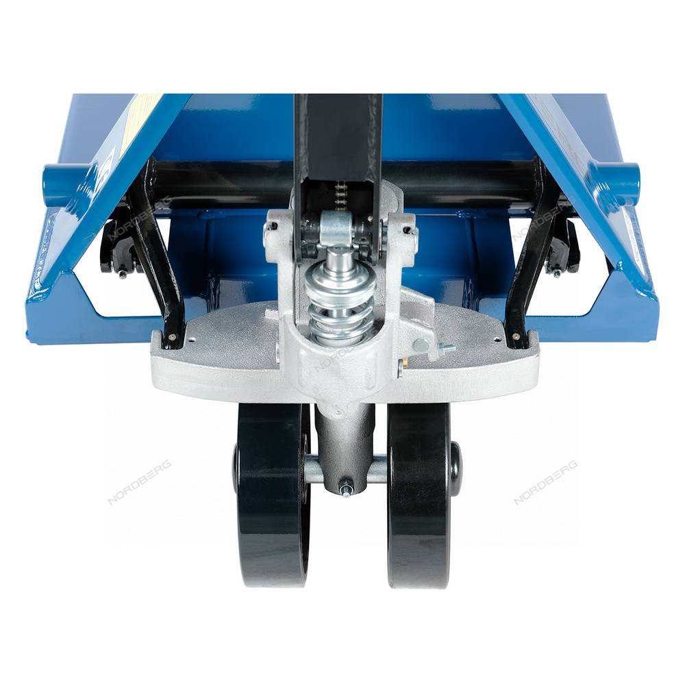 Тележка складская гидравлическая 2,5т усиленная с ПУ колесами NORDBERG N3901-25