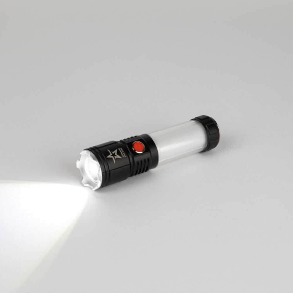 Светодиодный фонарь АРМИЯ РОССИИ MA-703 Тайфун ручной, аккумуляторный,10Вт, 6 режимов, Li аккумулятор, магнит, крючок