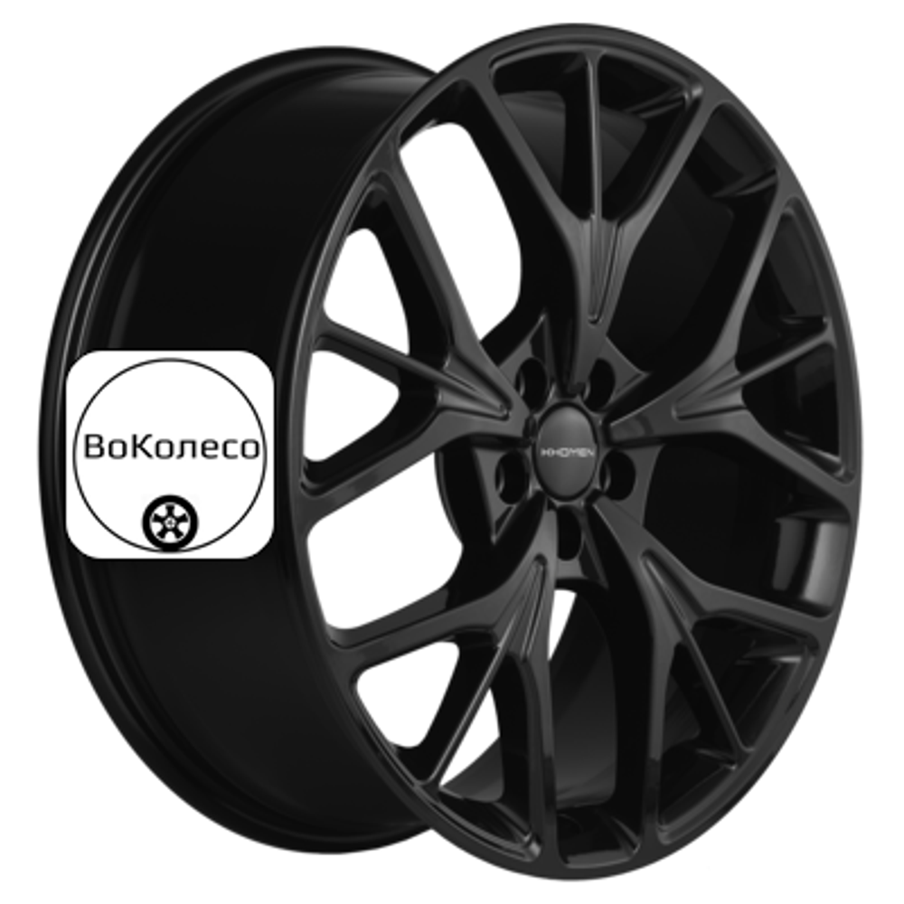 8x20/5x108 ET33 D60,1 KHW2012 (OMODA C5) Black Khomen Wheels