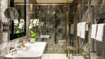 Смеситель для раковины Gessi316, однорычажный, с донным клапаном, соединительными шлангами, цвет Brass Brushed PVD