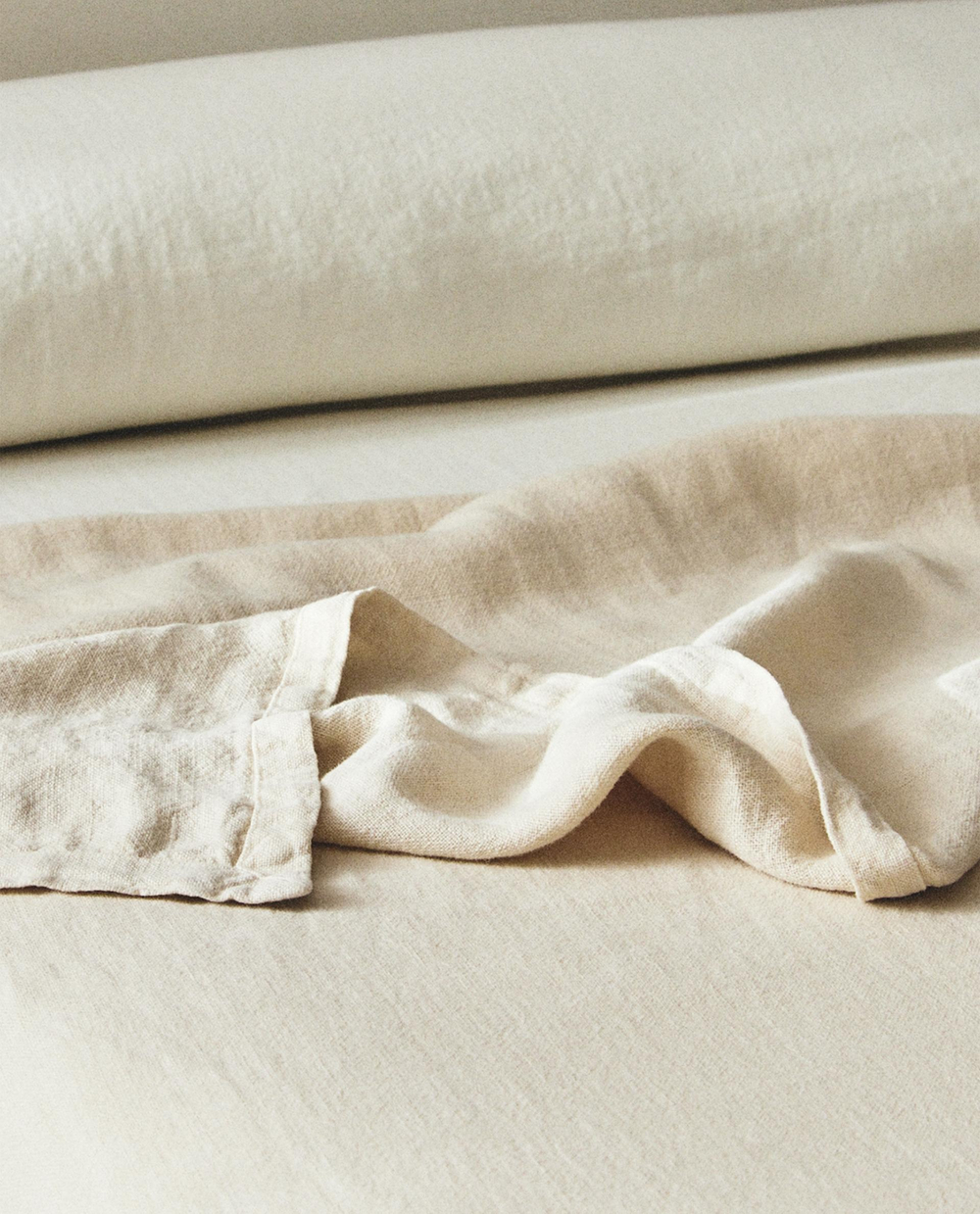 Zara Home покрывало из льна, песочный