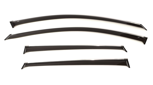 Дефлекторы боковых окон Cobra Tuning на Chevrolet Captiva 2006-2011, 2011 хромированный молдинг арт.C31606CR