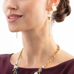 Серьги Multicolour Gold Coeur de Lion